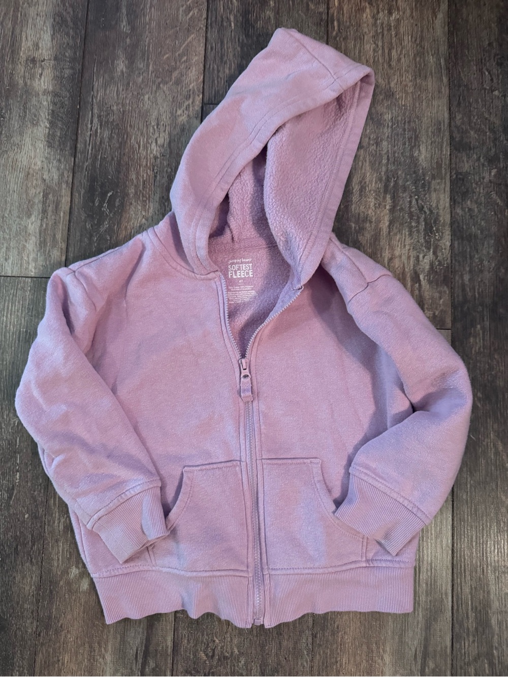 jumping beans Lavender Full-Zip Fleece Hoodie